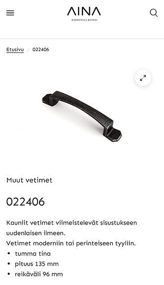 Vetimiä 31kpl, keittiö/kaapin