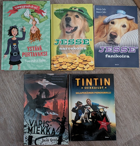 Kirjoja alakouluikäisille: Jesse, Tintti ja muut