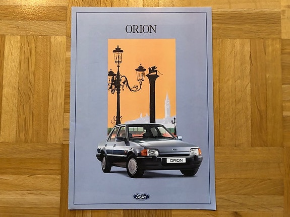 Esite Ford Orion vuodelta 1989