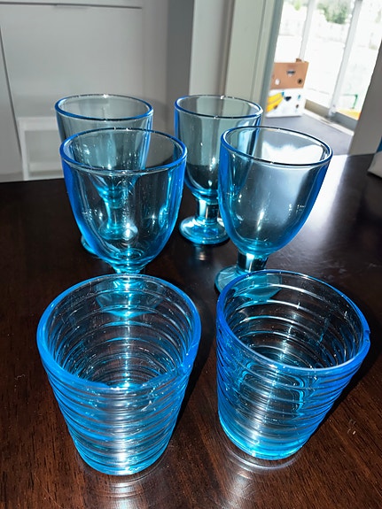 Iittala juomalasit vedensininen