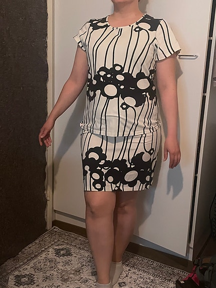 VINTAGE Marimekko hame ja paita suunnittelija Mika Piirainen