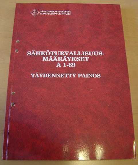 Sähköturvallisuusmääräykset A 1-89