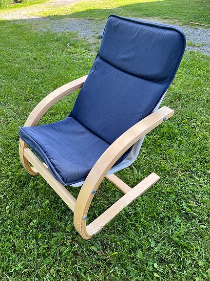 IKEA lasten nojatuoli keinutuoli, sininen