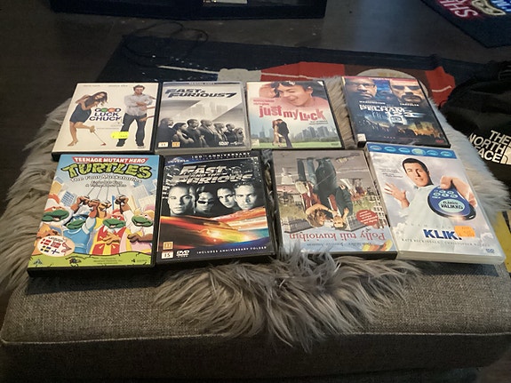19 DVD-elokuvaa – Fast & Furious, 8 Mile, Central Intelligence ym.