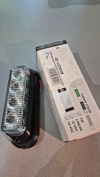 6 kpl LED-majakka / varoitusvalo 12/24V (keltainen)