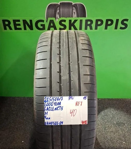 225/50R17 Goodyear Eagle NCT 5 94W Runflat kesä