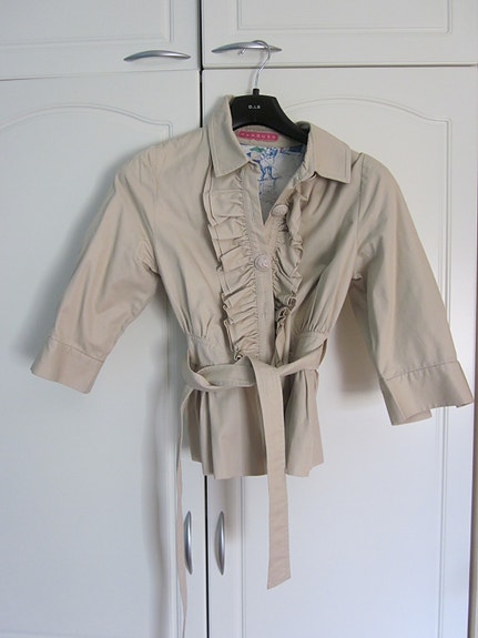 Manoush vaalea trenssi vajaamittaiset hihat XS