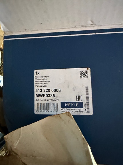 BMW vesipumppu Meyle 313 220 0006