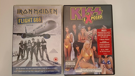 Iron Maiden: Flight 666 ja Kiss Exposed DVD:t
