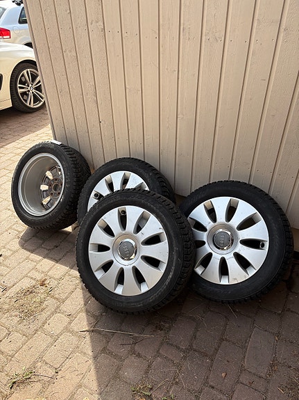 Audi alkuperäiset 16” alumiinivanteet + Nokian Hakkapeliitta 9 nastarenkaat