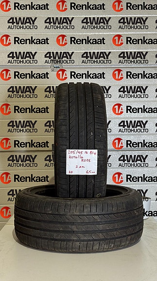 205/45R16 ROTALLA RU01 87W DOT20 6,5MM 2KPL