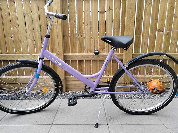 Helkama kaupunkipyörä 24" naisten, violetti