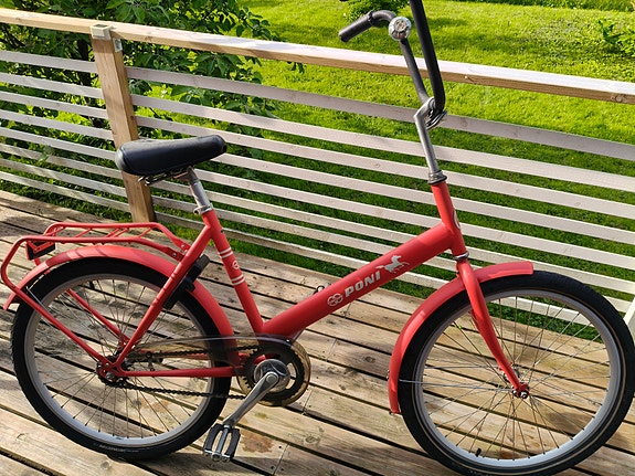 Tunturi Poni kaupunkipyörä 24" punainen unisex