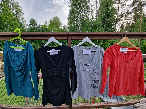 Imetyspaita x4 pitkähihaiset M-L