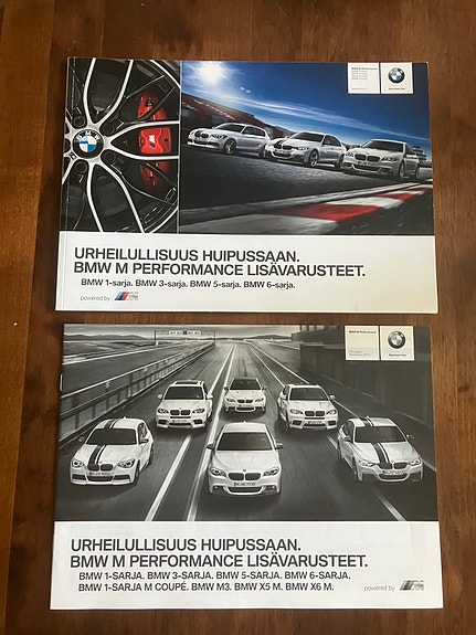 BMW M Performance lisävarusteet esite ja hinnasto