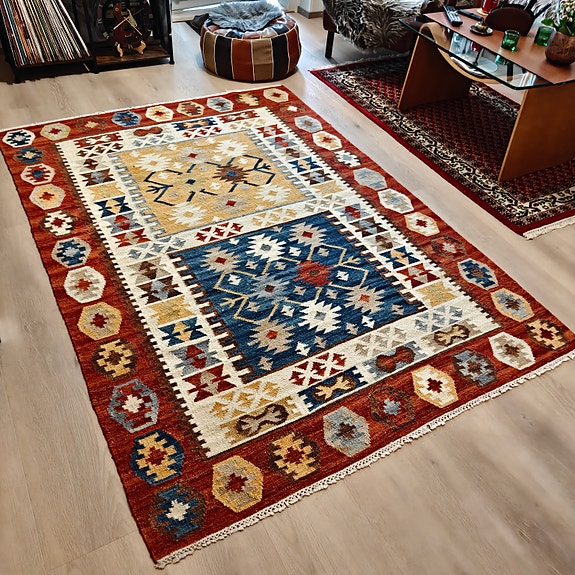 Aito Kelim villa matto 140 x 200 cm