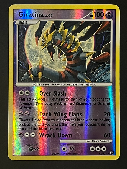Pokemon Giratina 10/127 reverse holo Platinum
