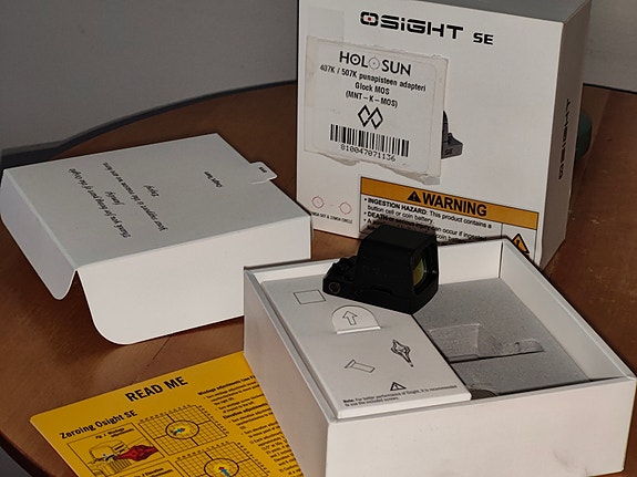 Osight se punapiste tähtäin sekä sovitinlevy glock 17 gen5