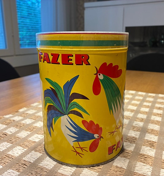 Fazer kukko peltipurkki