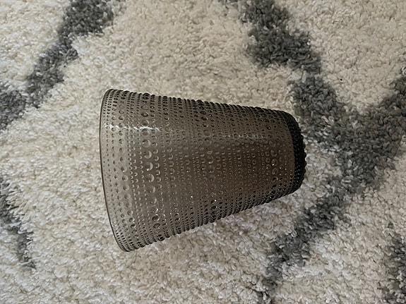 Iittala Kastehelmi kynttilälyhty harmaa