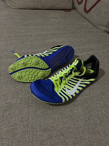 Nike piikkarit juoksuun koko 38,5 sininen-keltainen