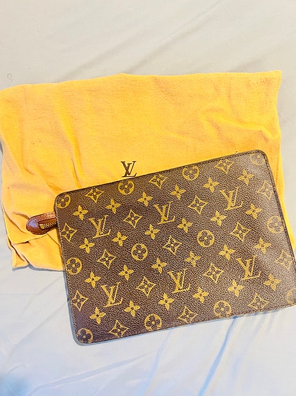 Louis Vuitton nahkainen monogram clutch / pikkulaukku naiset