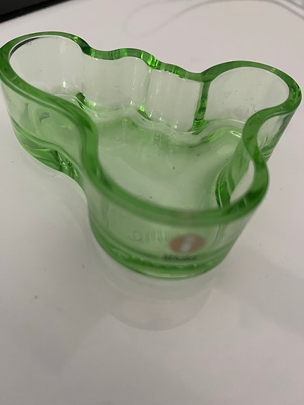 Iittala Aalto pieni maljakko vihreä