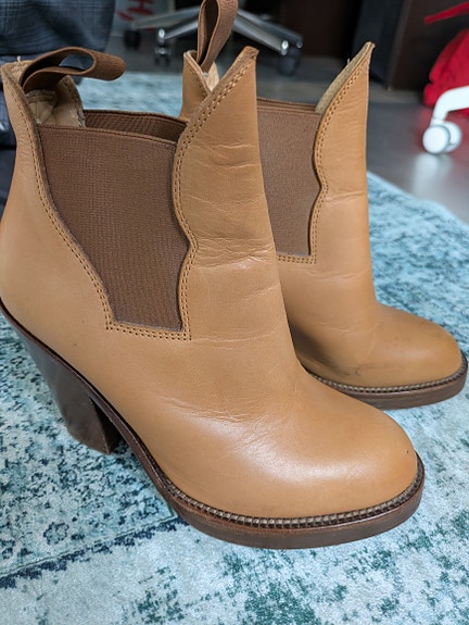 Acne Studios Star nahkaiset nilkkurit koko 35 ruskea