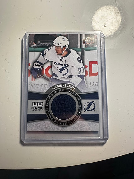 Upper Deck Victor Hedman UD Game Jersey Tampa Bay Lightning