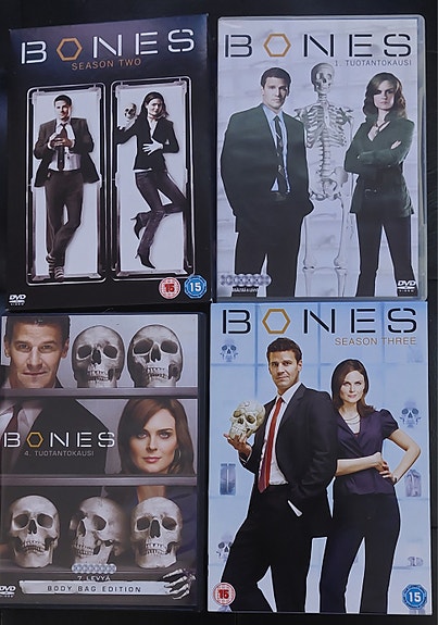 Bones DVD-boksit kaudet 1–4 ja 6-8