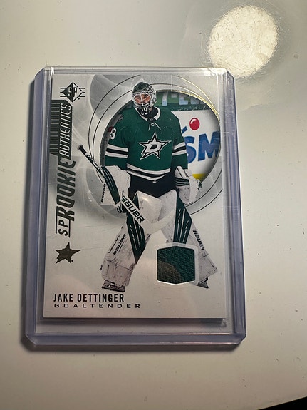 Jake Oettinger SP Rookie Authentics Dallas Stars