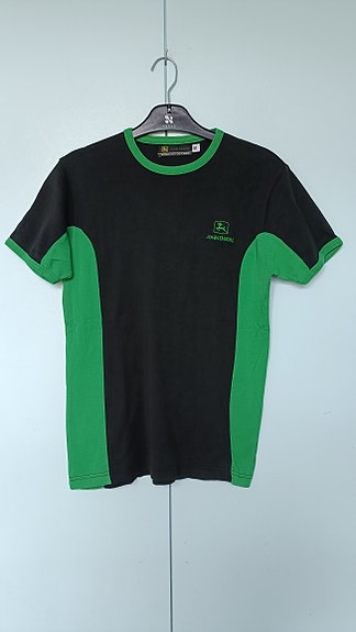 John Deere musta t-paita koko M