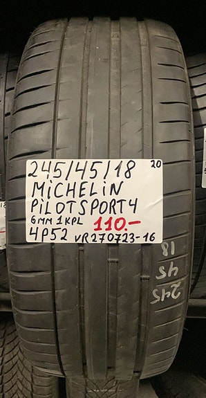245/45R18 Michelin Pilot Sport 4 kesärengas