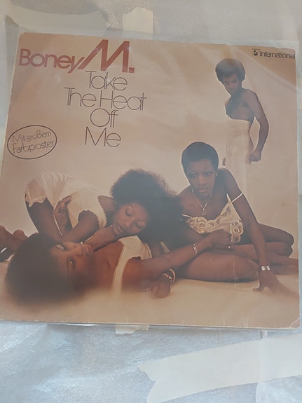 Boney M. :Take The heat Off Me   vinyyli LP esikoislevy!