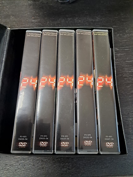 24 tv-sarja DVD-boksi kaudet 1–5