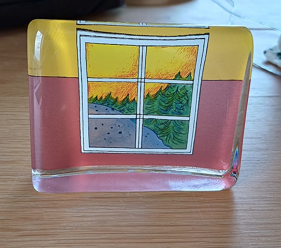 Iittala Heljä Liukko-Sundström signeerattu lasiveistos / paperipaino