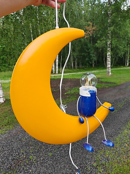 Kuu-ukko lastenhuoneen valaisin
