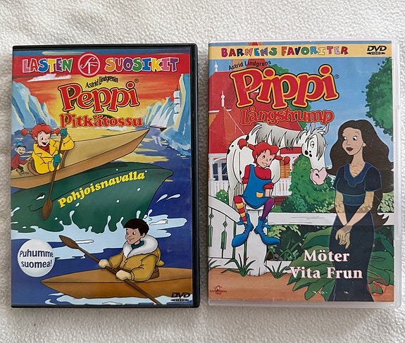Peppi Pitkätossu DVD-elokuvat 2 kpl