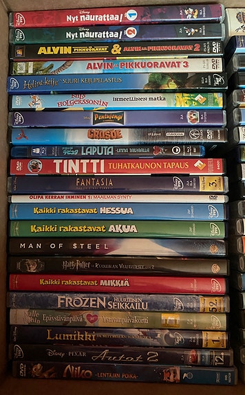 Lasten ja perheen DVD-elokuvien kokoelma