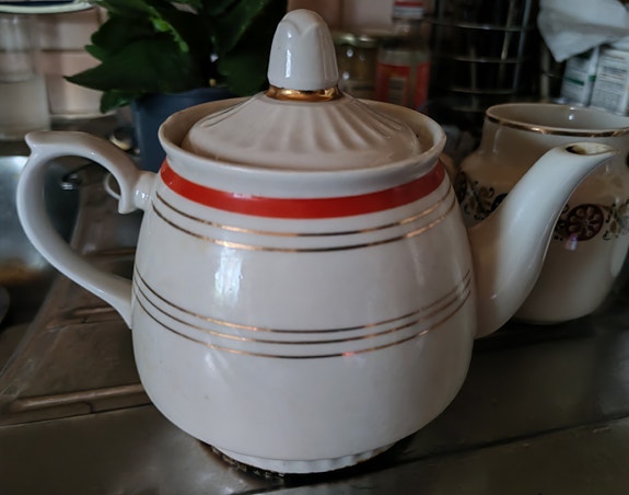 Vintage Dulevo iso teekannu, posliini, Neuvostoliitto