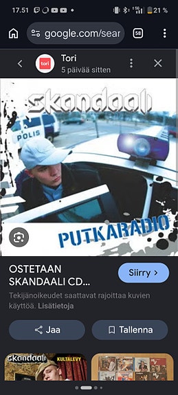 Ostetaan skandaalin putkiradio cd
