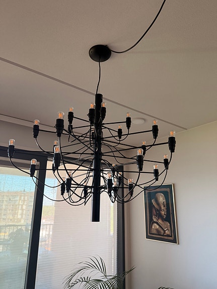 Flos 2097/30 Led kattokruunu musta
