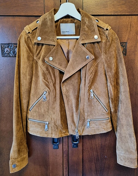 Mokkanahkatakki Vero Moda Royce  S ruskea