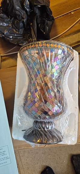 UUSI PartyLite Global Fusion Hurricane -lyhty P8366 (Alkuperäispakkaus)