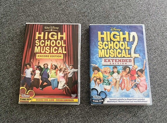 Disney High School Musical 1 & 2 DVD-elokuvat