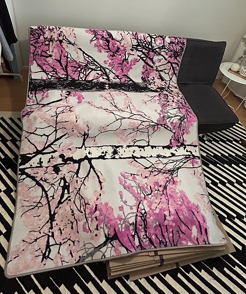 Vallila Retriitti Matto Pink 160x230cm