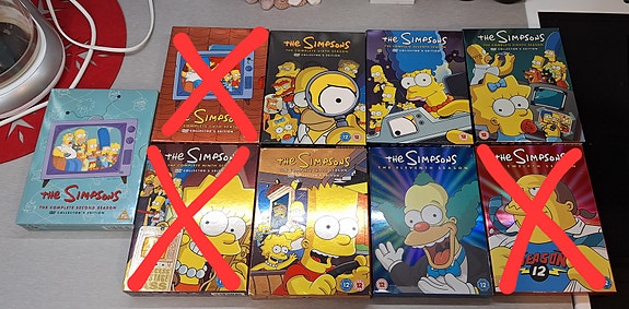 Simpsons kausia DVD