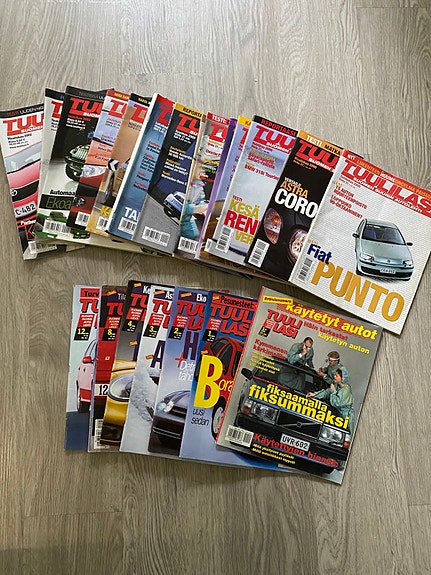 Tuulilasi lehtiä 1999-2002 22kpl