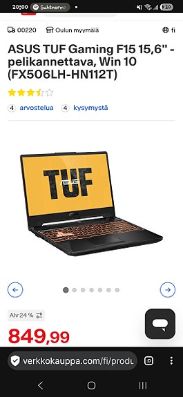 Asus tuf gaming pelikannettava