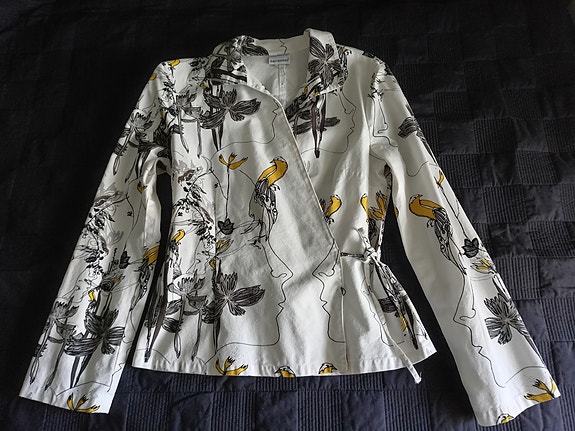 Marimekko mustavalkoinen takki